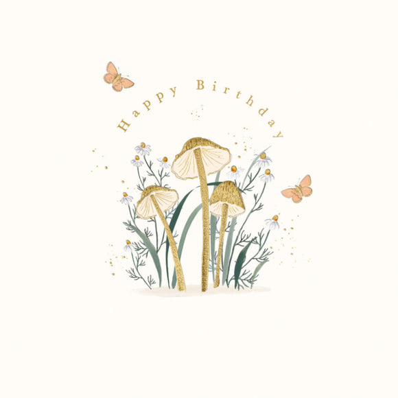 Birthday Card Mushrooms