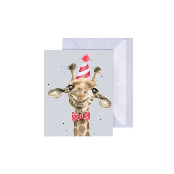Gift Enclosure Card - Here For The Cake Giraffe