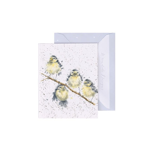 Gift Enclosure Card - Hanging Out Great Blue Tit