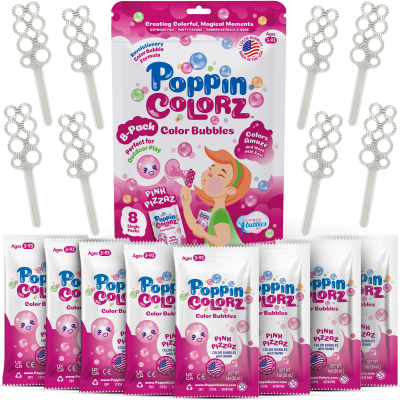 Poppin Colorz Pink Pizzaz Bubbles