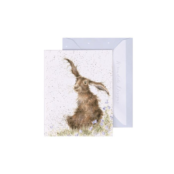 Gift Enclosure Card - Harebells Hare