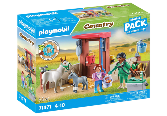 Playmobil 71471 Country Veterinary Mission with the Donkeys
