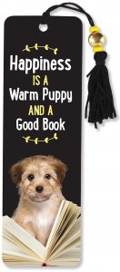 Bookmark Beaded Happiness is a Warm Puppy