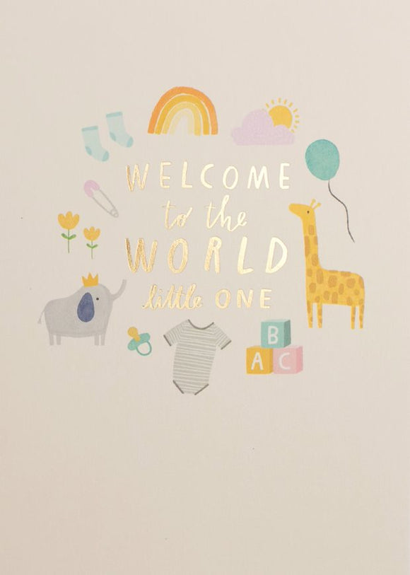Baby Card - Welcome to the World Little One