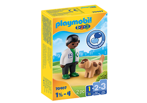 Playmobil 123, 70407 Vet with Dog