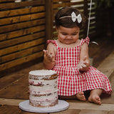 Baby Wisp Fanny Bow Headband Powder Pink BW1281
