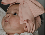 Baby Wisp Lana Giant Bow Headband Dusty Rose BW1641