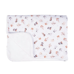 Wrendale Baby Blanket Dogs "Little Paws"