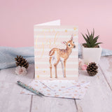 Baby Card Deer "Loved Deerly"