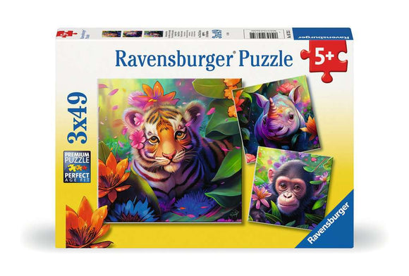 Ravensburger 3x49pc Puzzle 05735 Jungle Babies