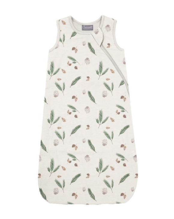 Coccoli Sleep Bag Modal 1.5 TOG Pine Cones on Oat Milk