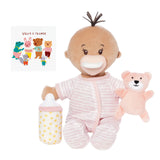 Manhattan Baby Love Stella Sleepy Time Set Beige Doll with Brown Tuft
