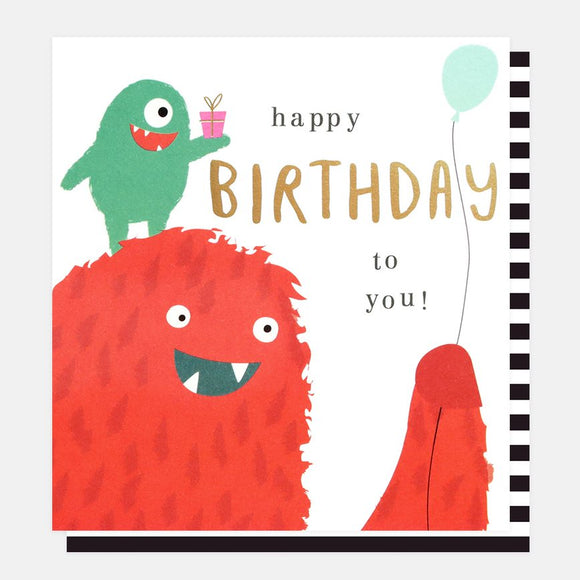 Birthday Card Little Monster