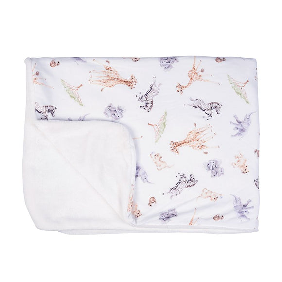 Wrendale Baby Blanket African Animals 