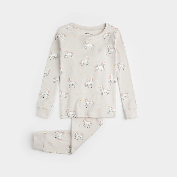Petit Lem 2pc Pajama Set Unicorn Print Kids