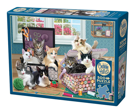 Cobble Hill 500pc Puzzle 45137 Crafty Kittens
