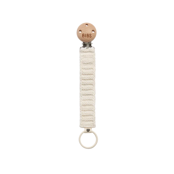 BIBS Pacifier Clip Knitted - Ivory