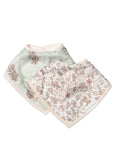 Loulou Lollipop Bandana Bib Set - Hedgehog Forest