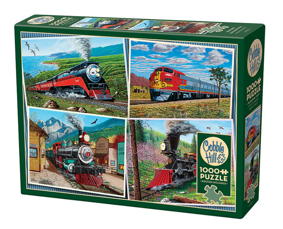 Cobble Hill 1000pc Puzzle 40360 Historic Locomotives
