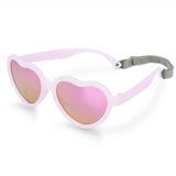 Jan & Jul Polarized Sunglasses Heart Frosty Lavender w/aurora lens