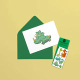 Pico Tatoo Greeting Card & Tattoo - Dinosaur
