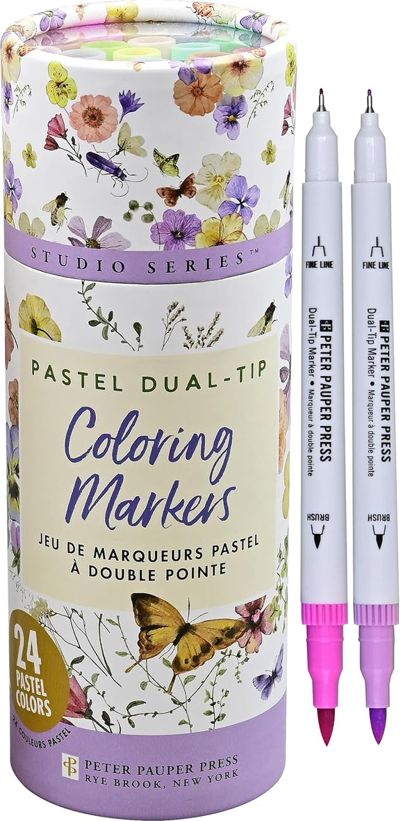 Studio Series Pastel Dual-Tip Coloring Markers