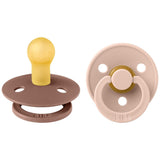 BIBS Pacifier Original COLOUR Latex 2pk Woodchuck/Blush