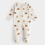 Petit Lem FINAL SALE Sleeper Wooly Mammoth Print on Cream