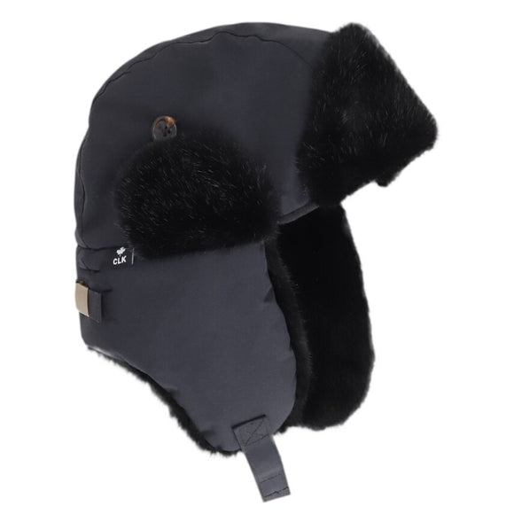 Calikids W2523 Fur Aviator Hat Black