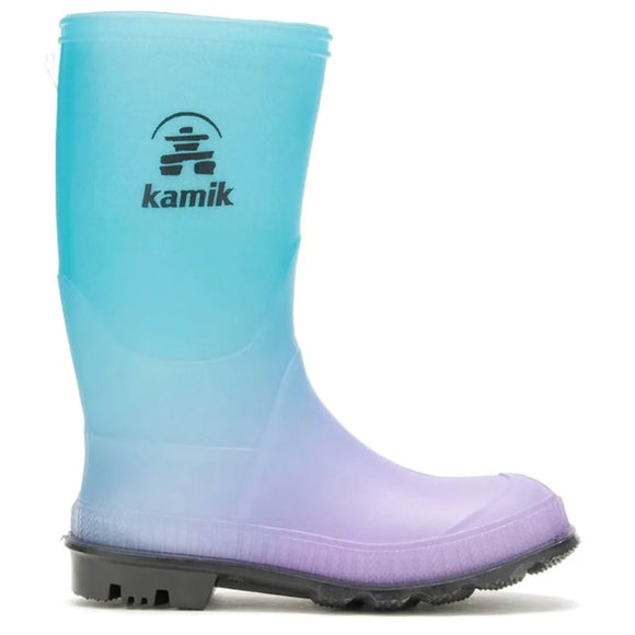 Kamik Rain Boot STOMP PRINT Turquoise