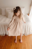 L'oved Baby Smocked Smocked Dress Oatmeal