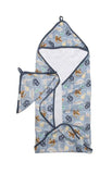 Loulou Lollipop Hooded Towel Set - Jungle Friends