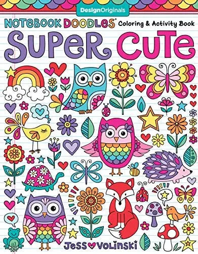 Notebook Doodles Coloring & Activity Book - Super Cute