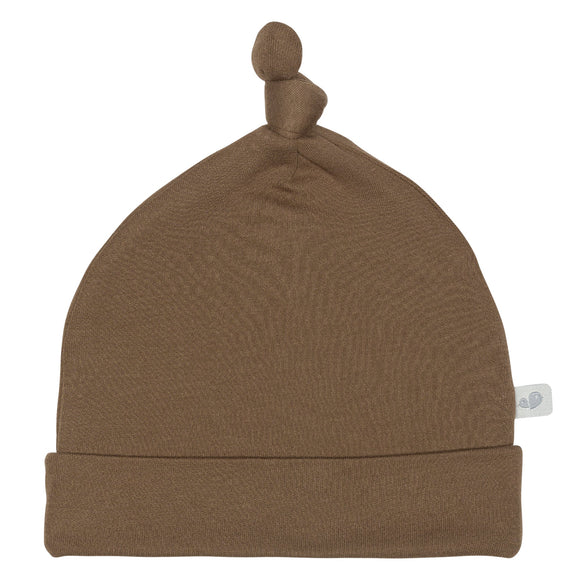 Perlimpinpin Bamboo Knotted Hat Mocha Size 1-3 Months