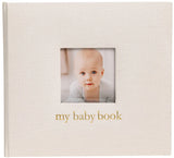Pearhead Linen Square Baby Book