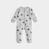 Petit Lem Sleeper Dinoscaries Glow in the Dark on Lunar Grey