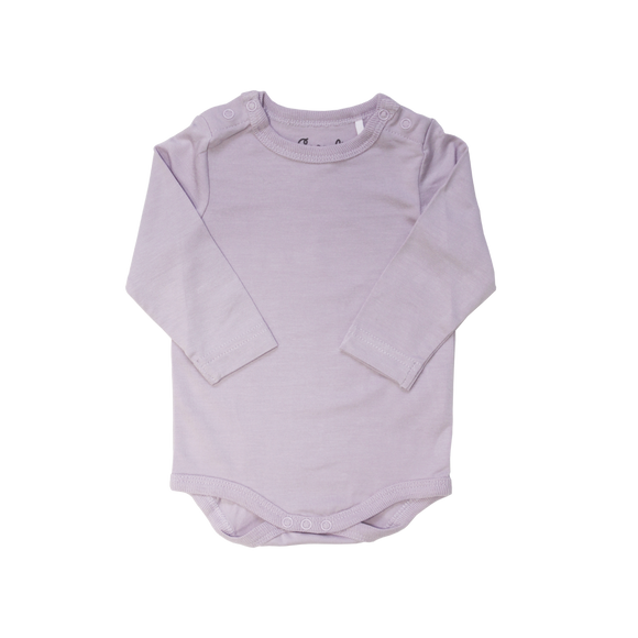 Coccoli Modal Long Sleeves Bodysuit Lavender