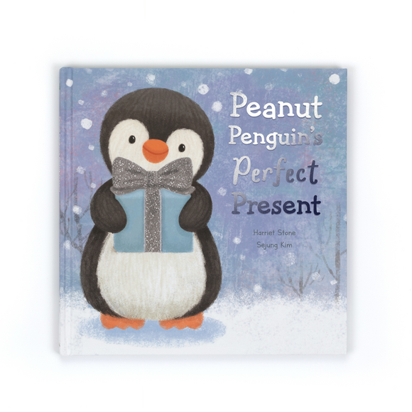 Jellycat Peanut Penguin's Perfect Present Book 