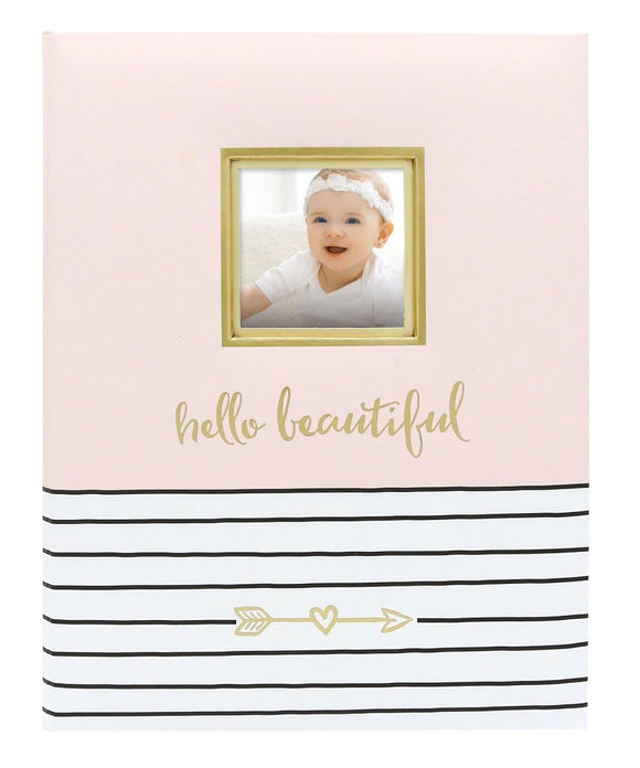 Pearhead Baby Memory Book Hello Beautiful Soft Pink