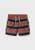 Enforce Swim Short Volley Mandarin Orange Stripe KIDS'