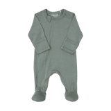 Coccoli Zipper Footie Modal Lily Pad