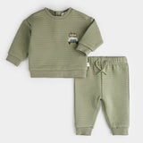 Petit Lem FINAL SALE 2pc Quilted Outfit Set Green