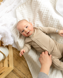 Coccoli Zipper Footie Modal Moonlight