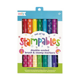 Ooly Stampables Double-Ended Stamp & Brush Markers - Set of 18