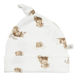 Perlimpinpin Bamboo Knotted Hat Otters Size 1-3 Months
