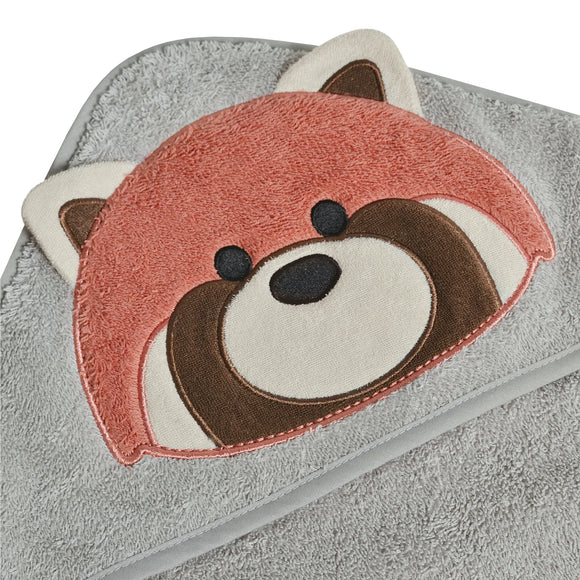 Perlimpinpin TODDLER Hooded Towel Red Panda