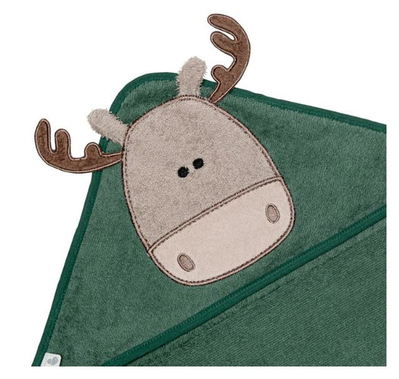 Perlimpinpin TODDLER Hooded Towel Moose