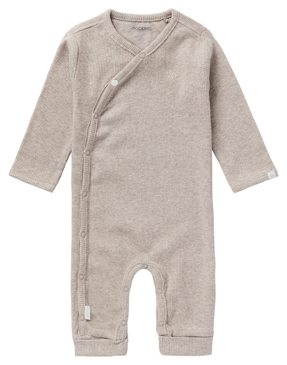 Noppies Playsuit Jersey Rib Nevis Taupe