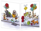 Birthday Card Sidewalk Dogs