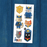Pico Tattoos -  Pixel the Police Cat 422